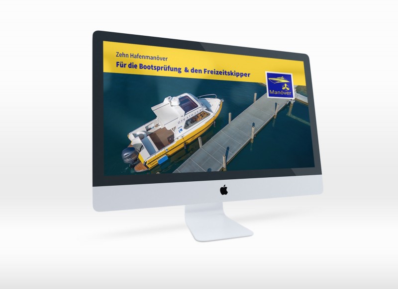 Hafenmanöver für Motorboote aus der Vogelperspektive gefilmt und in Tutorials leicht verständlich von Bootsfahrlehrer Andreas Gehri Schritt für Schritt erklärt.