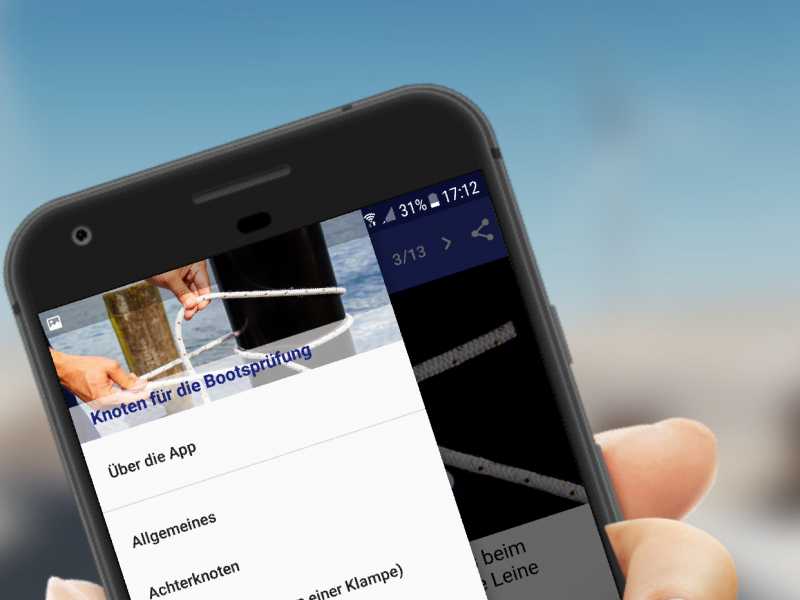 Mit Video Tutorials erklärt Bootsfahrlehrer Andreas Gehri die an der praktischen Bootsprüfung verlangten Knoten einfach und verständlich in der Entstehung.